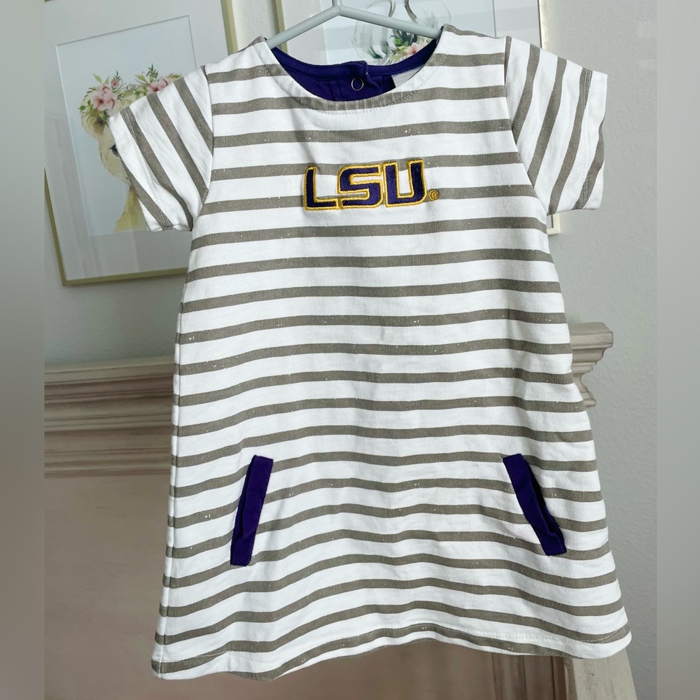 LSU Dress / Outfit fodder girls 4T